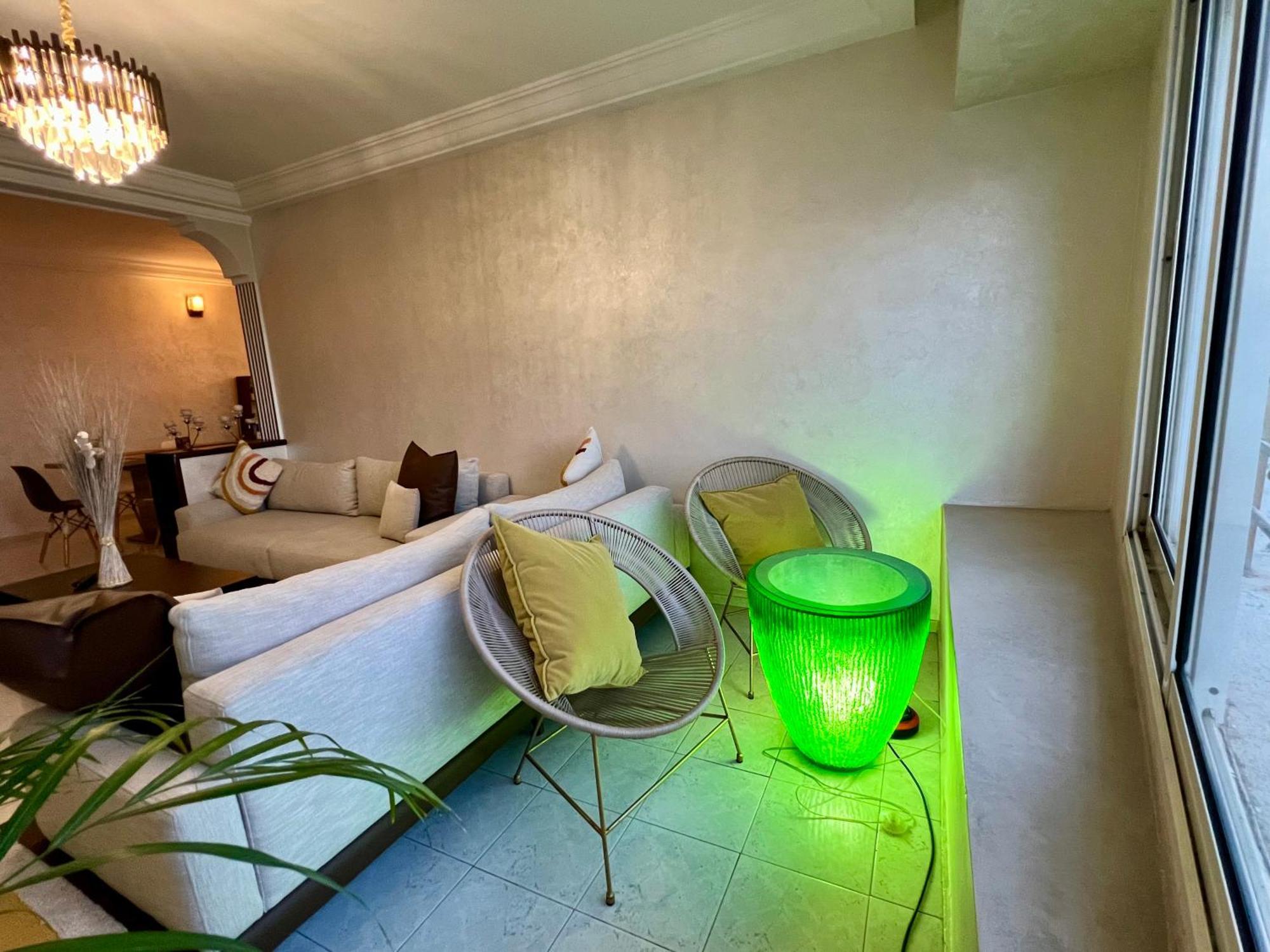 Bel Appartement Avec Une Belle Vue Sur La Grande Mosquee Hassan II Et La Mer Kazablanka Dış mekan fotoğraf
